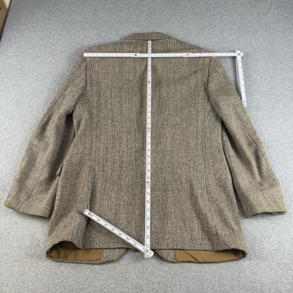 Vintage Ballymoore Harris Tweed Herringbone Wool Blazer Sport Coat 44R USA NOTE - Picture 6 of 12